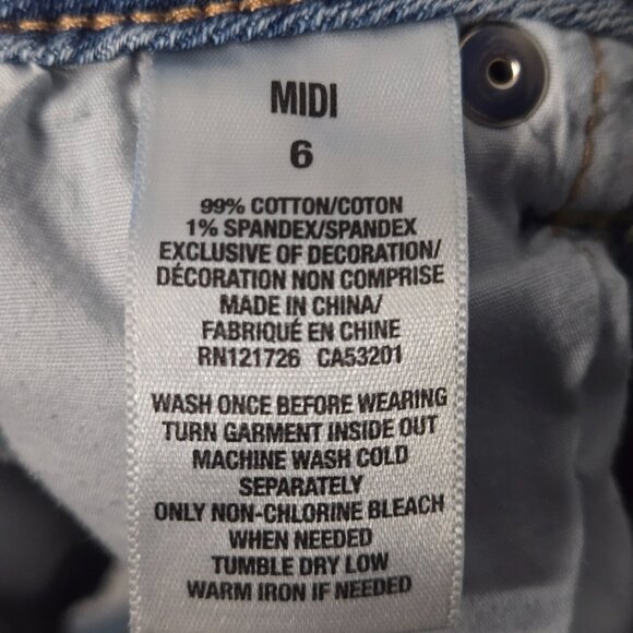 Aeropostale Midi Jean Shorts, 6 - Picture 6 of 6